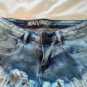 Machine Blue Denim Shorts